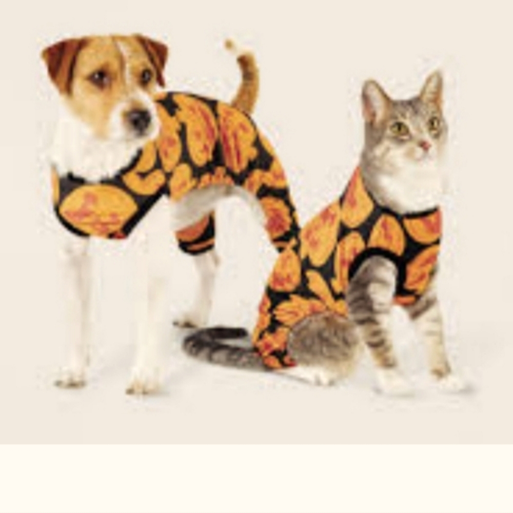 Hyde And Eek Boutique Pet Halloween Pajamas/ Costume Orange Size Small